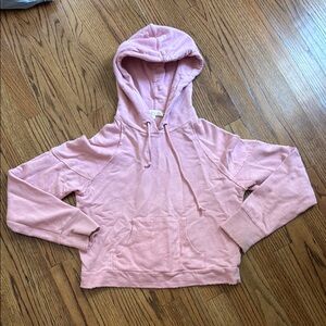 Soft Pink Casual Hoodie Sweatshirt love shack fancy